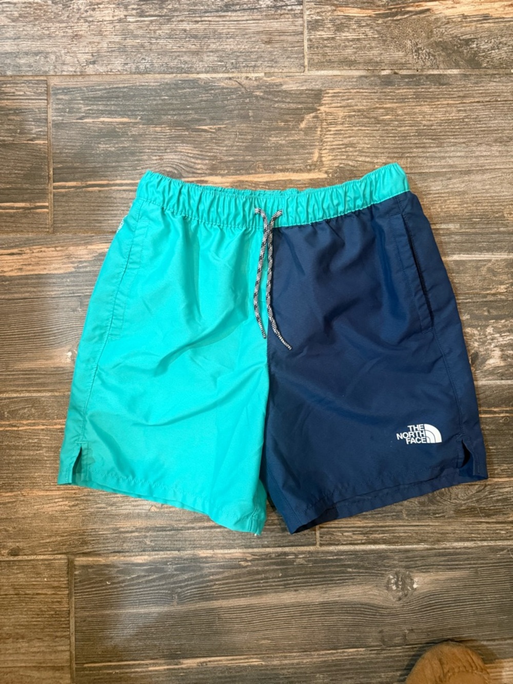 The North Face Men’s Turquoise & Navy Two-Tone Swim Trunks